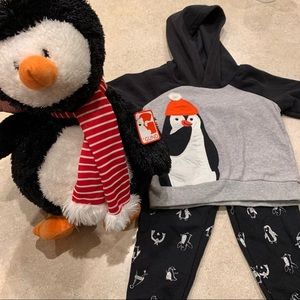Carter’s 12 Month set + NWT penguin